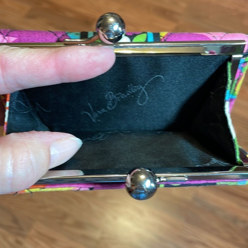 Vera Bradley Small Kisslock Wallet Va Va Bloom - Picture 4 of 7